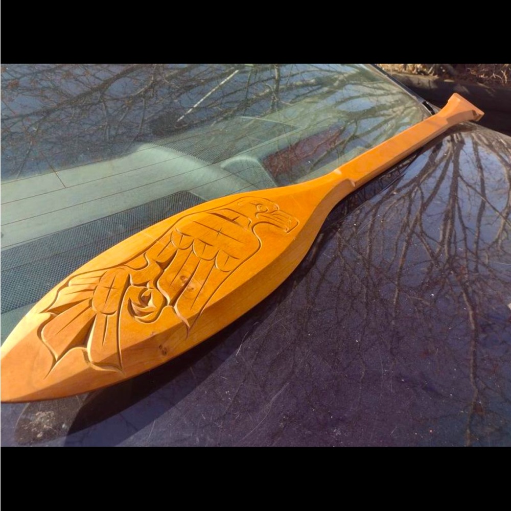 Collector’s Dream! Steven Reid ( The Stopwatch Gang ) hand carved Haida Paddle